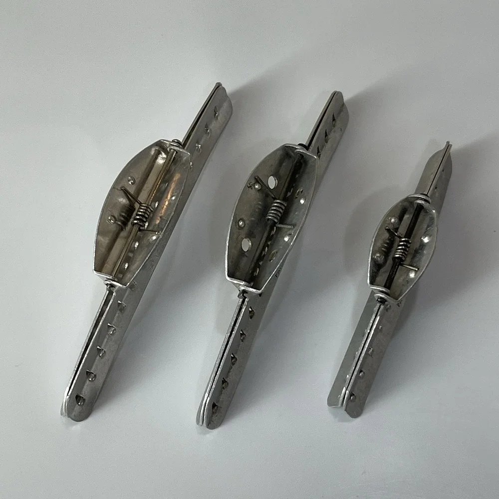 Vintage 1930s GOODY Aluminum Wave Setter Hair Clips Finger Wave Marcel Clamps